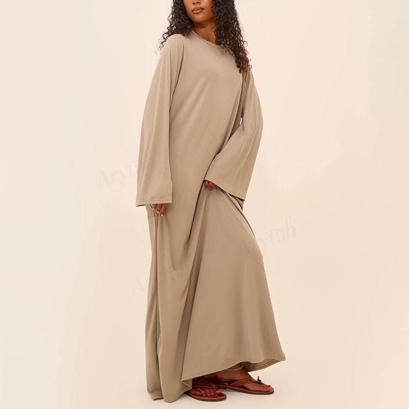 Design personnalisé de haute qualité Jersey Abaya Robes pour femmes musulmane...