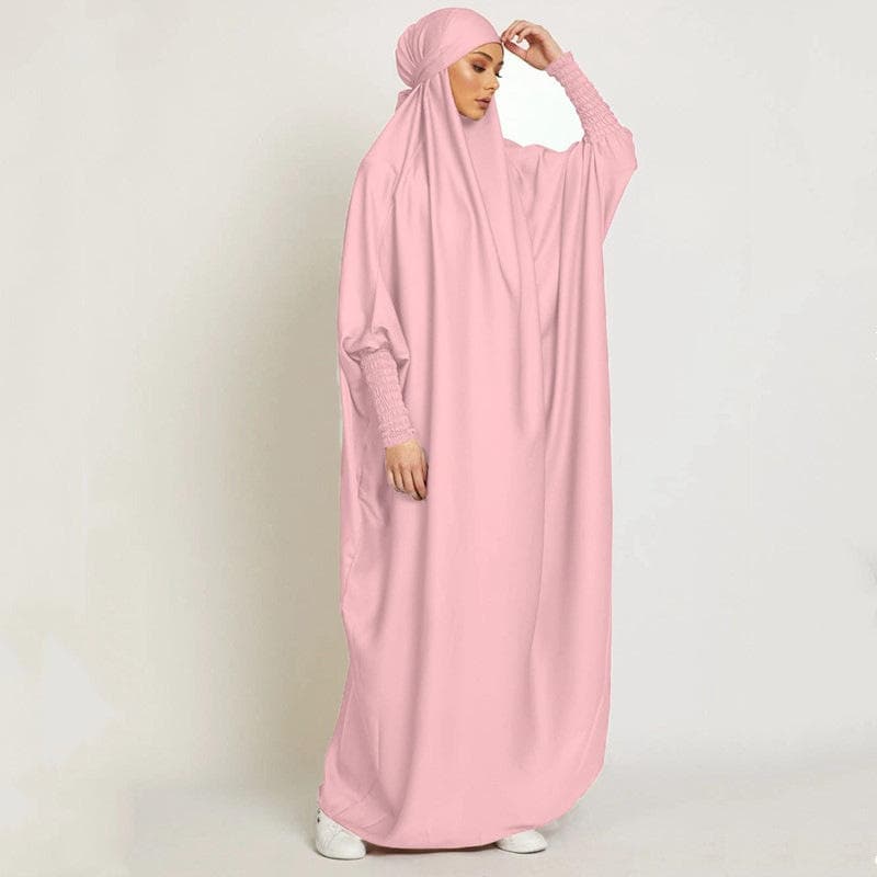 L-3 dernière conception Dubai couleur unie Abaya femmes grande taille caftan ... - vue alternative
